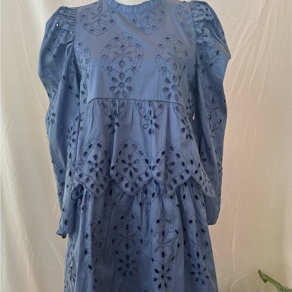 Zara Eyelet Mini Dress- NWT